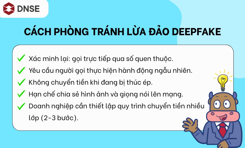 Cách phòng tránh lừa đảo qua Deepfake