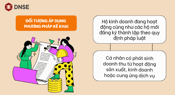 Đối tượng áp dụng phương pháp kê khai