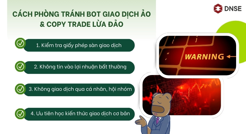 Cách phòng tránh bot giao dịch ảo & copy trade lừa đảo