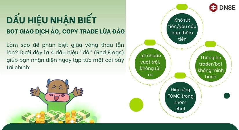 Dấu hiệu nhận biết bot giao dịch ảo, copy trade lừa đảo