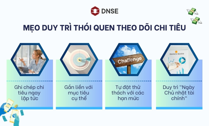 Mẹo duy trì thói quen theo dõi chi tiêu