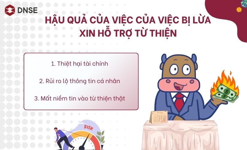 Hậu quả của việc bị lừa xin hỗ trợ từ thiện 