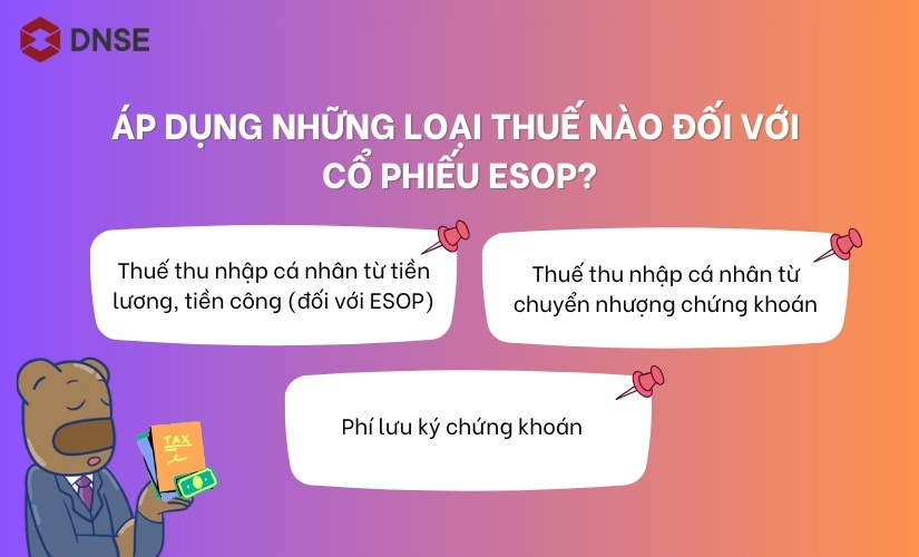 Áp dụng những loại thuế nào đối với cổ phiếu ESOP?