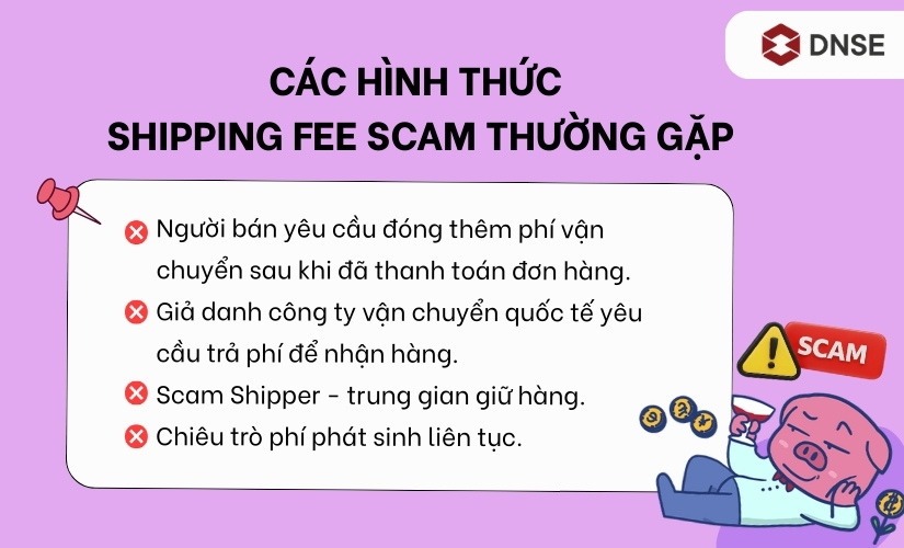 Các hình thức Shipping Fee Scam thường gặp