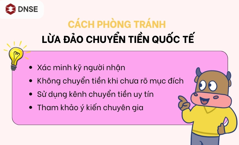 Cách phòng tránh lừa đảo chuyển tiền quốc tế