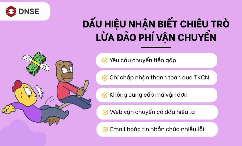 Dấu hiệu nhận biết Shipping Fee Scam