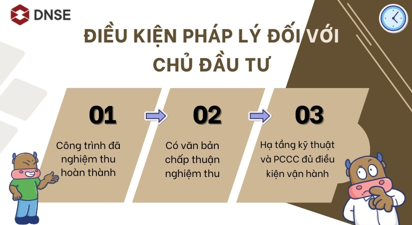 Chủ đầu tư cần tuân thủ theo những điều kiện pháp lý nào trong quá trình bàn giao