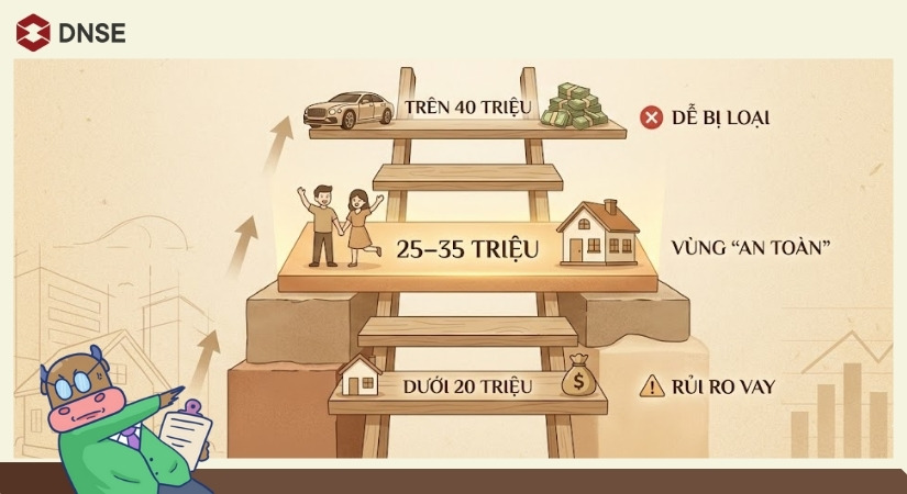 Mức thu nhập là yếu tố quan trọng trong thủ tục mua NOXH cho vợ chồng 2026