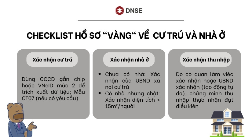 Checklist hồ sơ "vàng" về cư trú và nhà ở