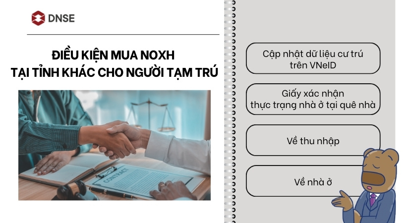 Điều kiện mua NOXH tại tỉnh khác cho người tạm trú