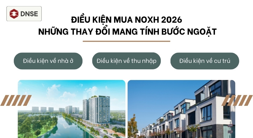Điều kiện mua NOXH 2026: Những thay đổi mang tính bước ngoặt