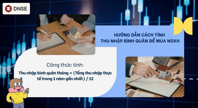 Hướng dẫn cách tính thu nhập bình quân để mua NOXH chuẩn nhất