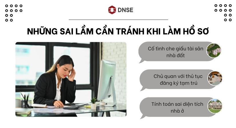 Những sai lầm cần tránh khi làm hồ sơ