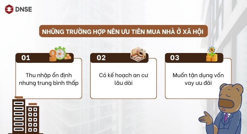 Những trường hợp nên chọn NOXH