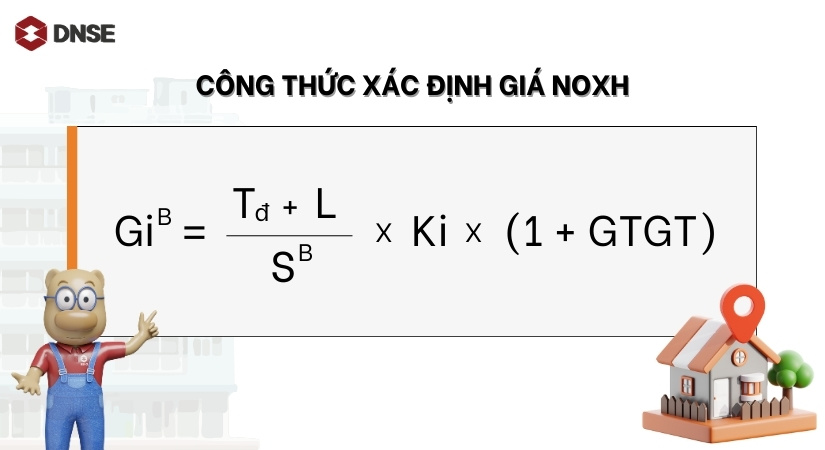 Công thức xác định giá nhà ở xã hội