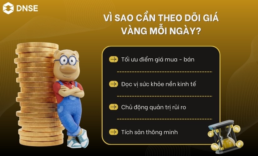 Vì sao cần theo dõi giá vàng mỗi ngày