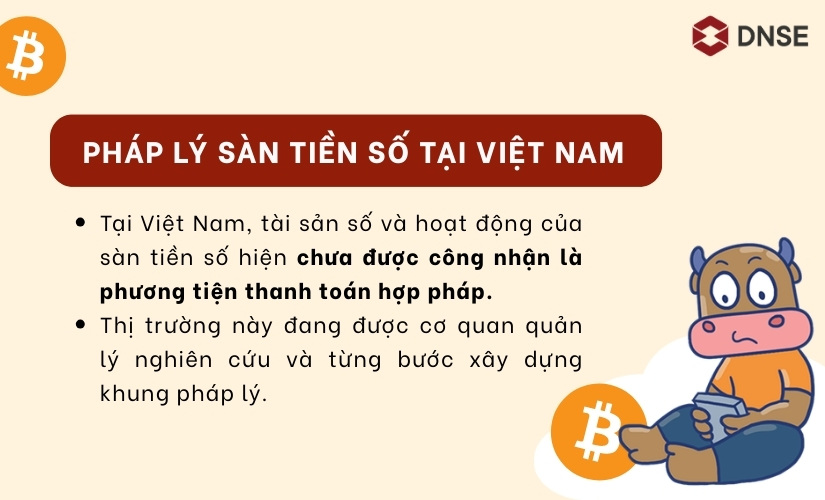 Pháp lý sàn tiền số tại Việt Nam hiện nay ra sao?