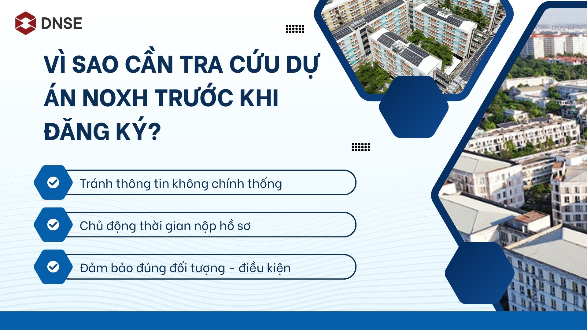 Lý do cần tra cứu dự án NOXH trước khi đăng ký