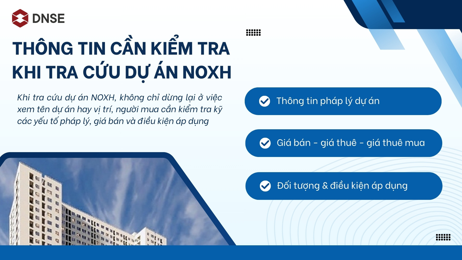Những thông tin cần chú ý về cách tra cứu dự án NOXH 