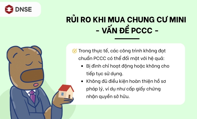 Rủi ro khi mua chung cư mini là vấn đề PCCC