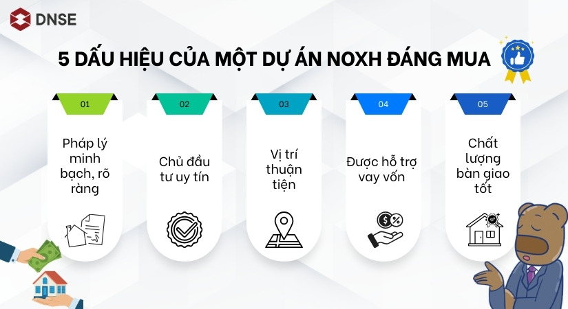 5 dấu hiệu của một dự án NOXH đáng mua