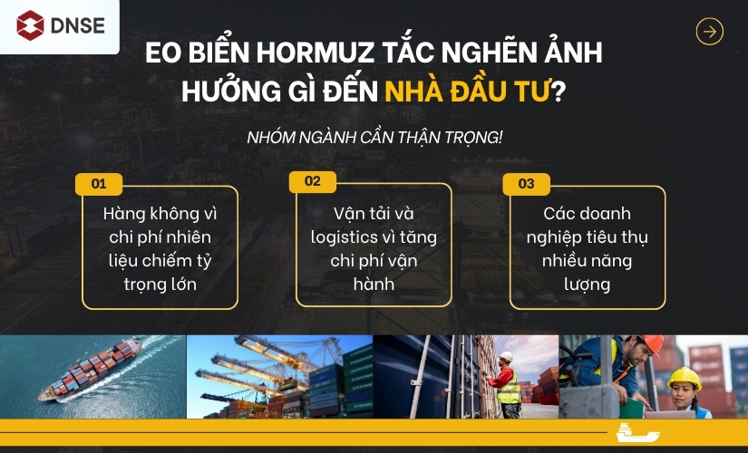 Nhóm ngành nên thận trọng khi Eo biển Hormuz tắc nghẽn
