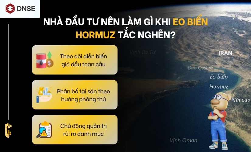 Nhà đầu tư nên làm gì khi diễn ra tình trạng eo biển Hormuz tắc nghẽn?
