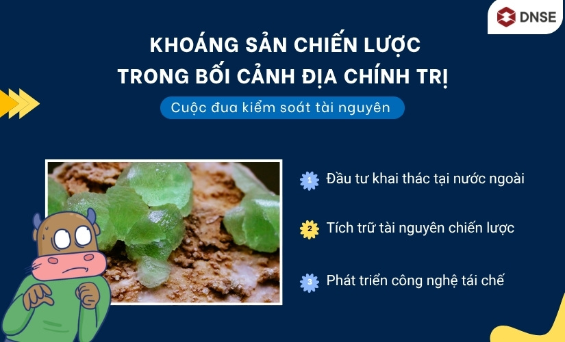 Khoáng sản chiến lược bị tác động của cuộc đua kiểm soát tài nguyên