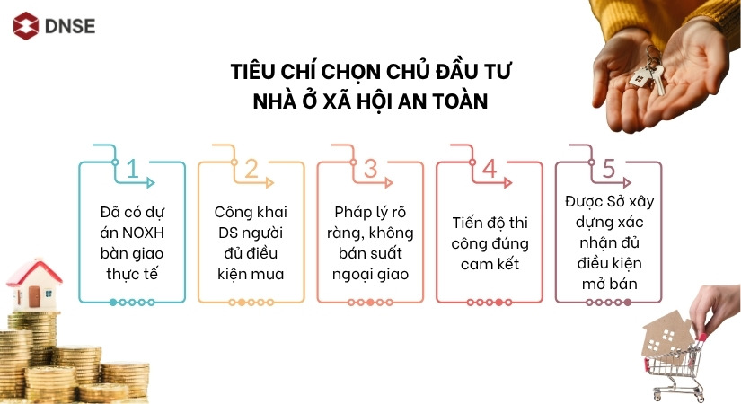 Tiêu chí chọn chủ đầu tư nhà ở xã hội an toàn