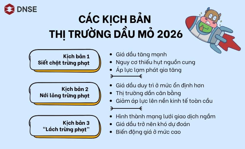 Các kịch bản thị trường dầu mỏ 2026