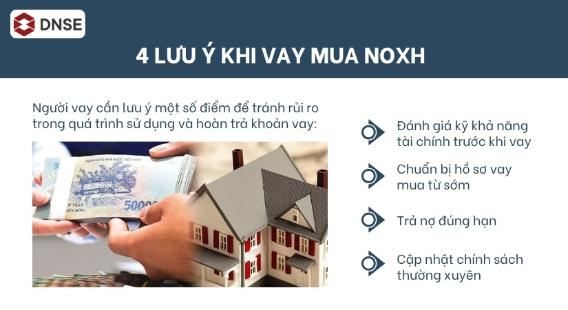 Những điểm người vay cần chú ý khi vay mua NOXH năm 2026
