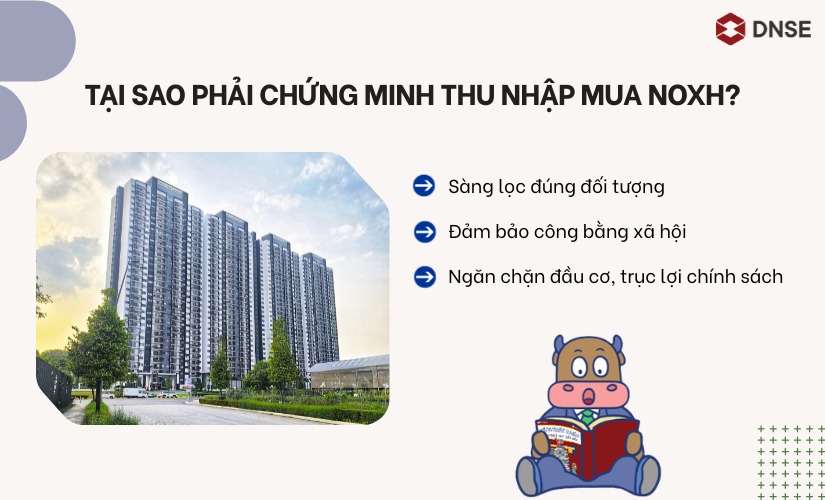 Tại sao phải chứng minh thu nhập một cách khắt khe?