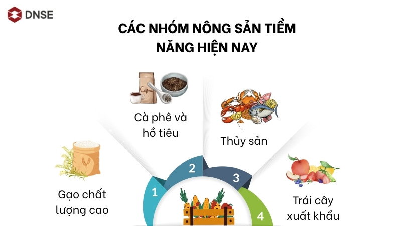 Các nhóm nông sản tiềm năng