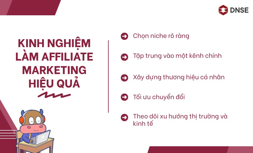 Kinh nghiệm làm Affiliate Marketing hiệu quả