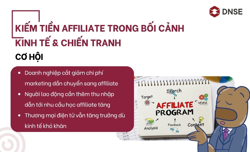 Cơ hội kiếm tiền Affiliate trong bối cảnh kinh tế & chiến tranh
