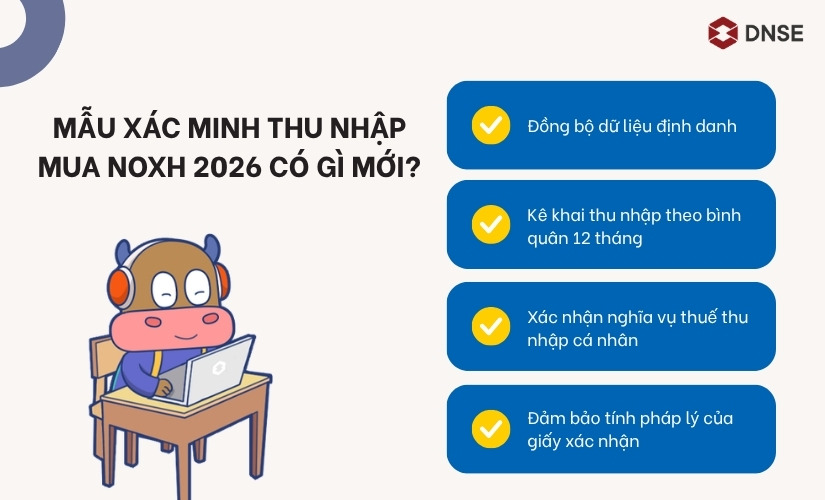 Mẫu giấy xác nhận thu nhập mua NOXH 2026 có gì mới?