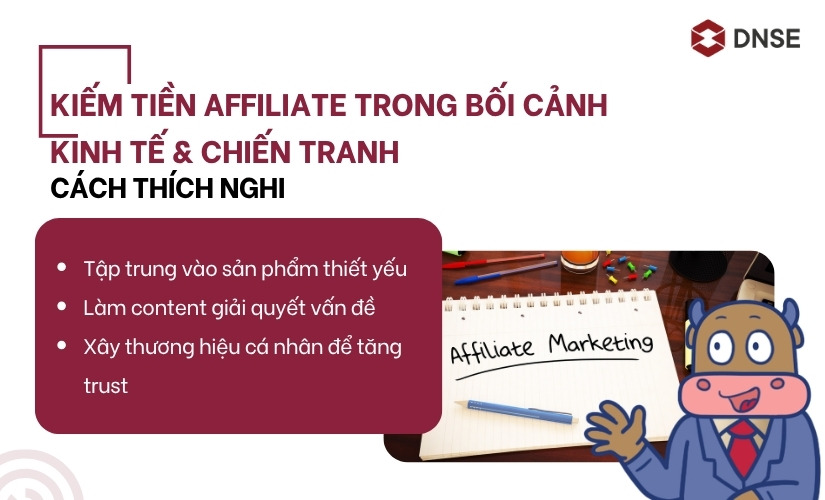 Cách thích nghi affiliate trong bối cảnh kinh tế và chiến tranh