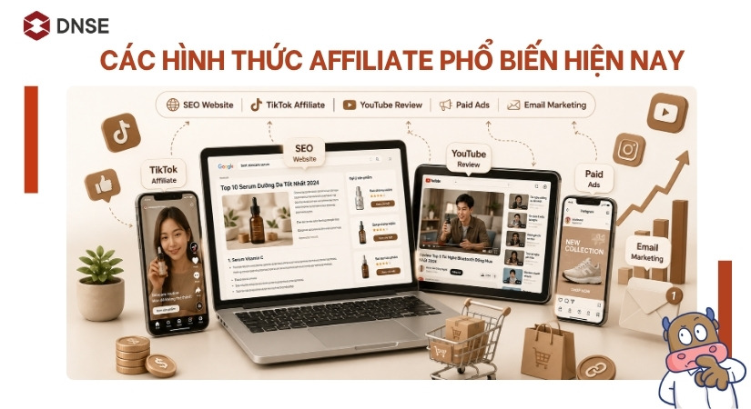 5 hình thức affiliate phổ biến nhất thời điểm hiện tại