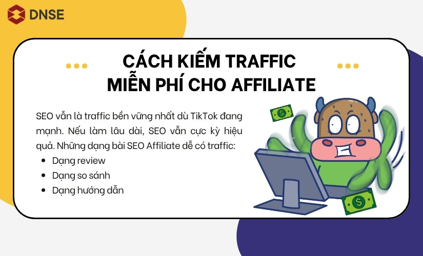 Cách kiếm traffic miễn phí cho Affiliate
