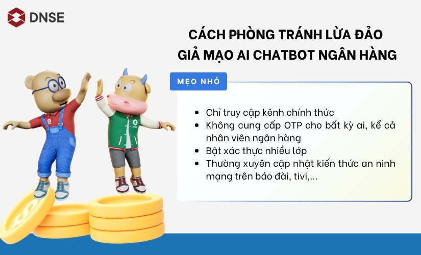 Cách phòng tránh lừa đảo giả mạo AI chatbot ngân hàng