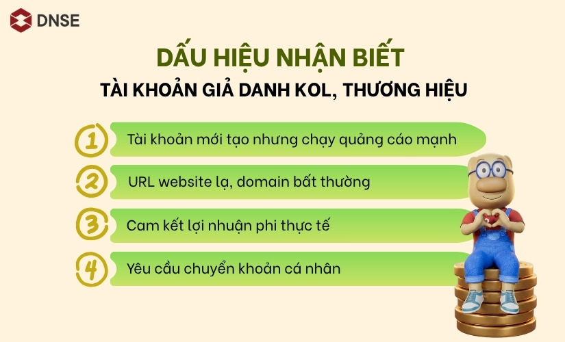 Dấu hiệu của lừa đảo giả danh thương hiệu, KOL