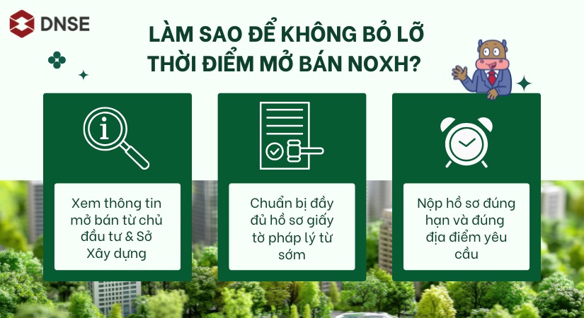 Người mua cần lưu ý gì để không bỏ lỡ thời điểm vàng mở bán NOXH cho công nhân