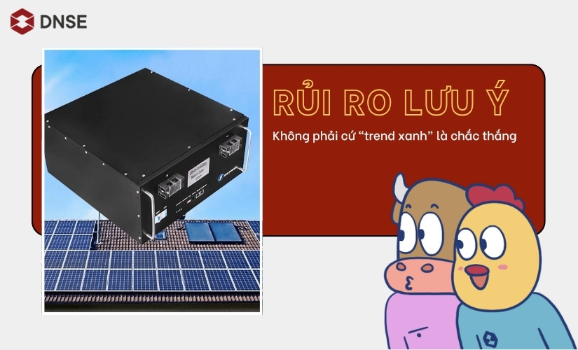 Rủi ro khi đầu tư lĩnh vực pin lưu trữ điện