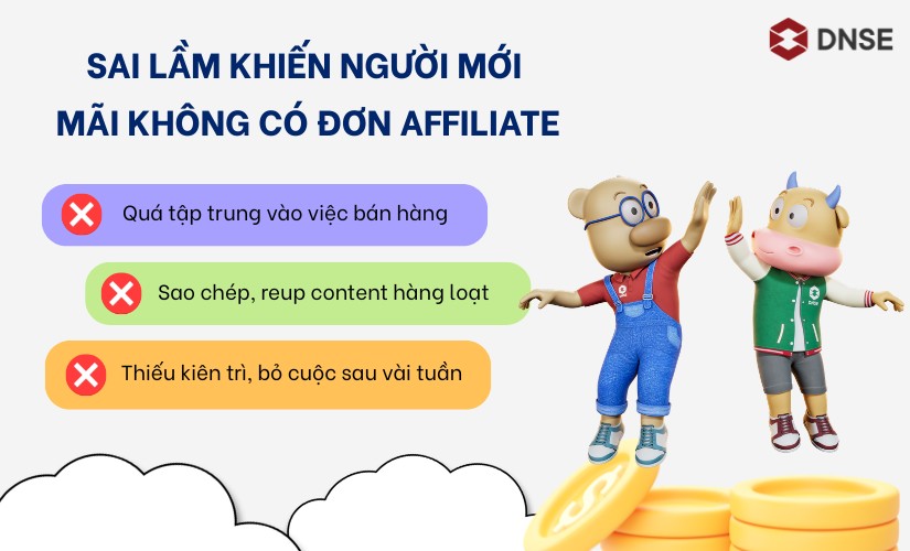 Sai lầm của người mới làm Affiliate