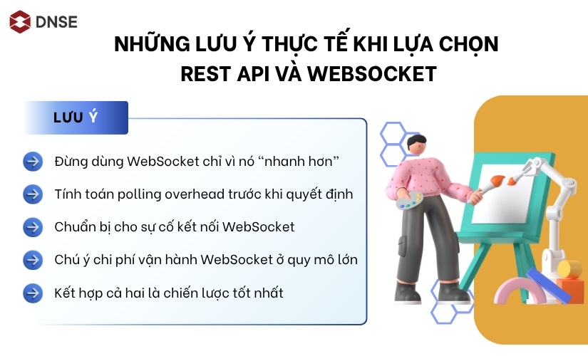 Những lưu ý thực tế khi lựa chọn REST API và WebSocket