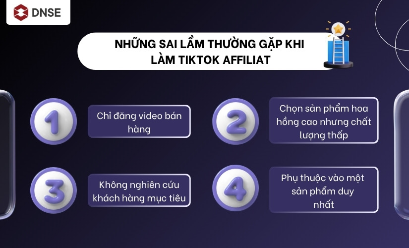 Những sai lầm thường gặp khi làm TikTok Affiliate