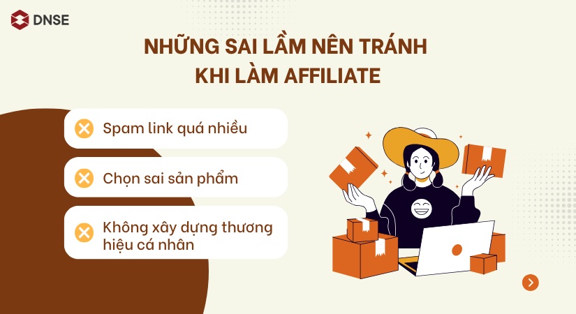 Top 3 sai lầm cần tránh khi làm Affiliate Marketing