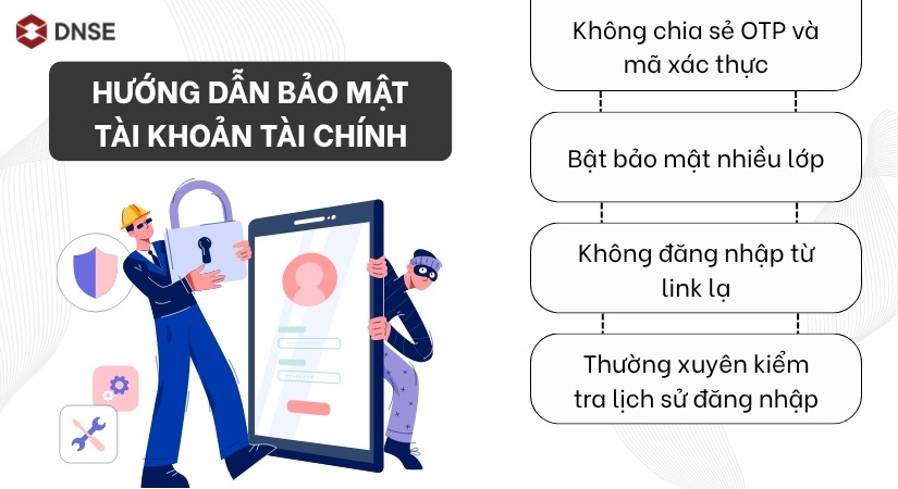Hướng dẫn bảo mật tài khoản tài chính