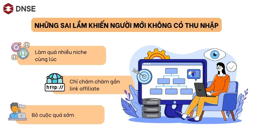 Những sai lầm khiến người mới không có thu nhập