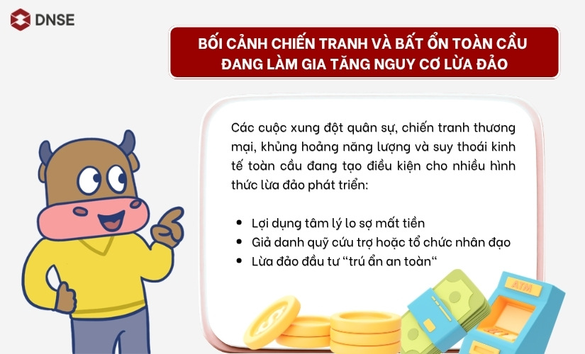 Bất ổn toàn cầu đang làm gia tăng nguy cơ lừa đảo
